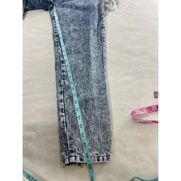 Vtg 80s Levi's 900 Series Acid Wash Jeans High Rise Mom Zip Ankle Gray Tag Yoke - Picture 10 of 10